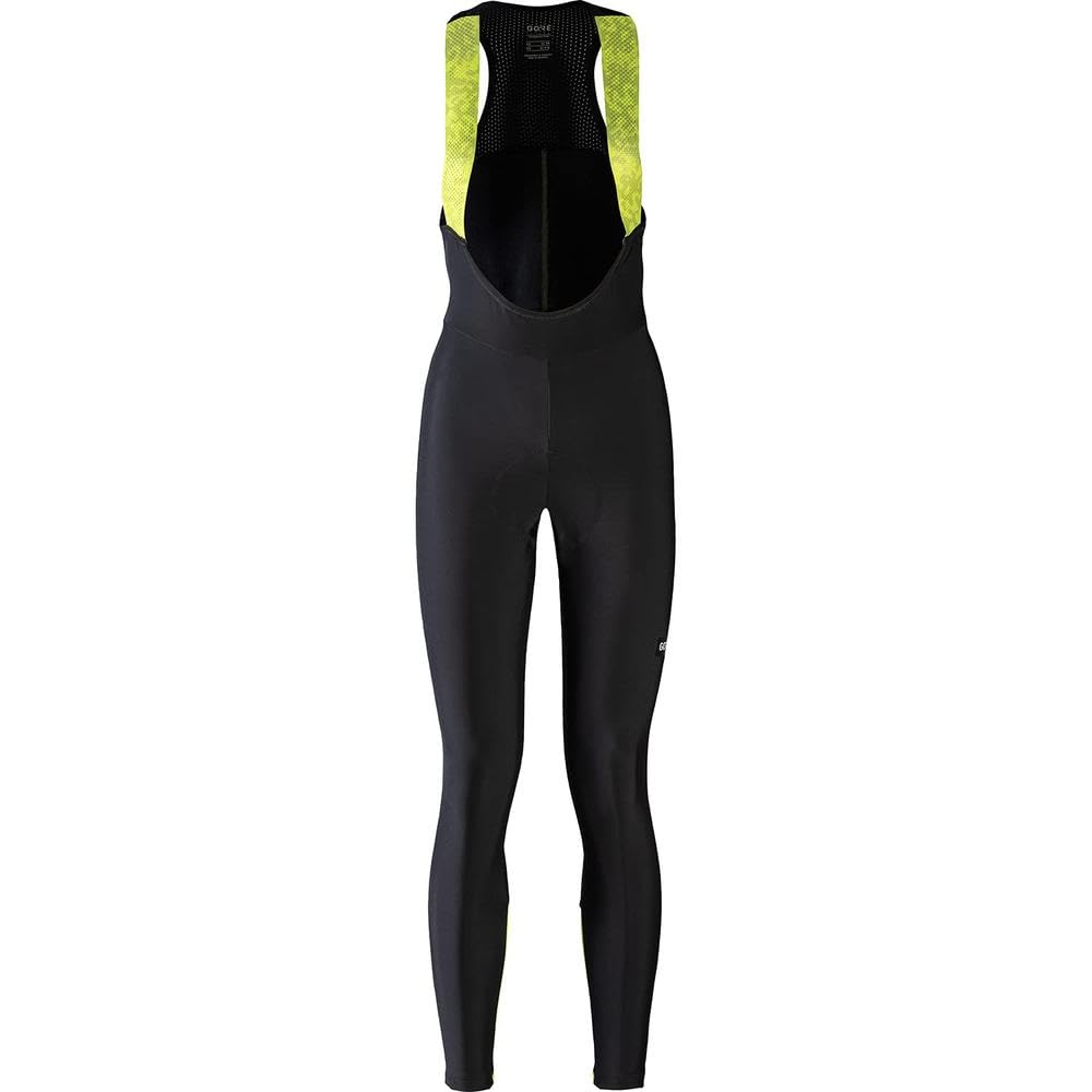 GOREWEAR Culote largo+ Progress Thermo Mujer, Black/Neon Yellow, S