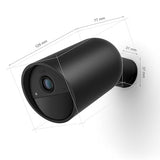 Philips Hue Secure Cámara de Video Vigilancia Inteligente para Exteriores o Interiores, Inalámbrica, Full HD Video, Fácil de Instalar, Control de Vigilancia y Luz con Solo una App, Negro