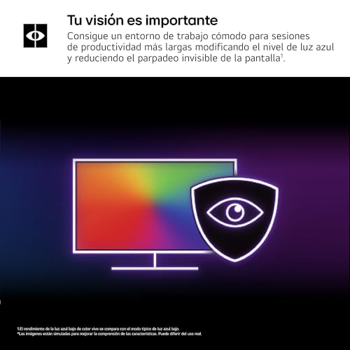 LG 29U511A-B - Monitor UltraWide 29" (2560x1080), 21:9, Panel IPS UWFHD, HDR10, 100Hz, 5ms (GtG), Super Resolution+, Negro con Textura, FlickerSafe, Dual Controller, Inclinación Ajustable, Multitarea