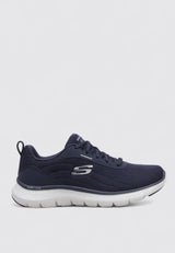 Skechers Flex Appeal 5.0 Fresh Trek, Zapatillas Mujer, Navy Mesh/Trim, 38.5 EU