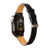 Knauermann Pro 3 (2024) Negro – Reloj Sanitario Smartwatch con función telefónica – Sensores OSRAM – Función ECG + HRV – BT Bluetooth – apnea del sueño – presión Arterial – Correa de auténtica,