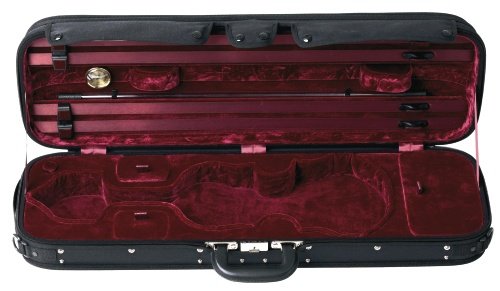 Gewa 309510 Estuche Violín Liuteria Maestro 4/4, Negro bordeaux