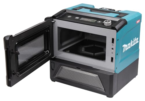 Makita MW001GZ - Microondas con batería, 40 V, máx. 350/500 W, 8 L (sin batería, sin cargador)