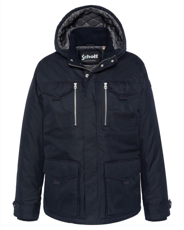 Schott NYC Baldwyn Chaqueta, Azul Marino, XL para Hombre