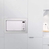 Cecotec Microondas encastrable Digital GrandHeat 2350 Built-In White. 900W, Integrable, 23 Litros, Grill, 9 Funciones preconfiguradas, Quick Start, Temporizador