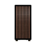 Fractal Design North Charcoal Black Tempered Glass Dark - Frente de Madera de Nogal - Panel Lateral de Vidrio - Incluye Dos Ventiladores Aspect PWM de 140 mm - Puerto USB Tipo C