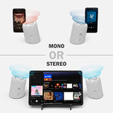 Hama | Juego de Altavoces Bluetooth 2 en 1 Twin 3.0 Resistentes al Agua 30 W (Juego de Altavoces, Divisibles, Inalámbrico, 2 Cajas portátiles Bluetooth, Resistente al Agua IP67) Color Blanco
