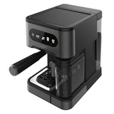 Cecotec Cafetera Express Semiautomáticas Power Espresso 20 ColdBrew Latte. 1350W, 20 Bares, Frío, Templado o Caliente, Pantalla Táctil, 1.5L Depósito Agua y 500ml Leche, Calientatazas, Doble Brazo