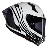 Nolan X-804 Casco, Unisex, Blanco/Negro, Medium