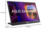 ASUS Monitor portátil ZenScreen MB16QHG 16" (IPS 16:10 WQXGA , frecuencia de actualización de 120 Hz, DisplayHDR 400, 100% DCI-P3, trípode, USB Type-C, HDMI, baja luz azul, certificado FSC Mix)