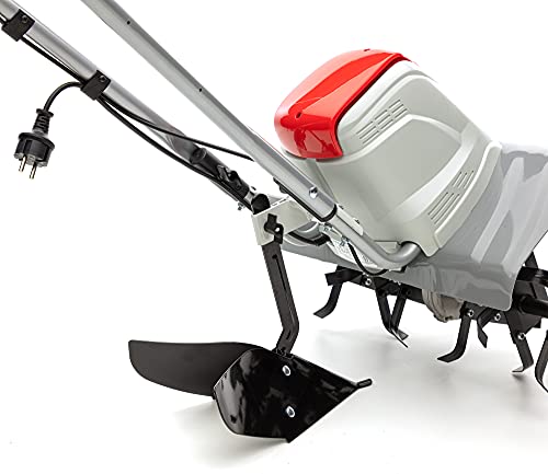 IKRA motoazada eléctrica motocultor cultivador Fem 1500, Ancho útil 17-45cm, 1500W, Incl. arado aporcador