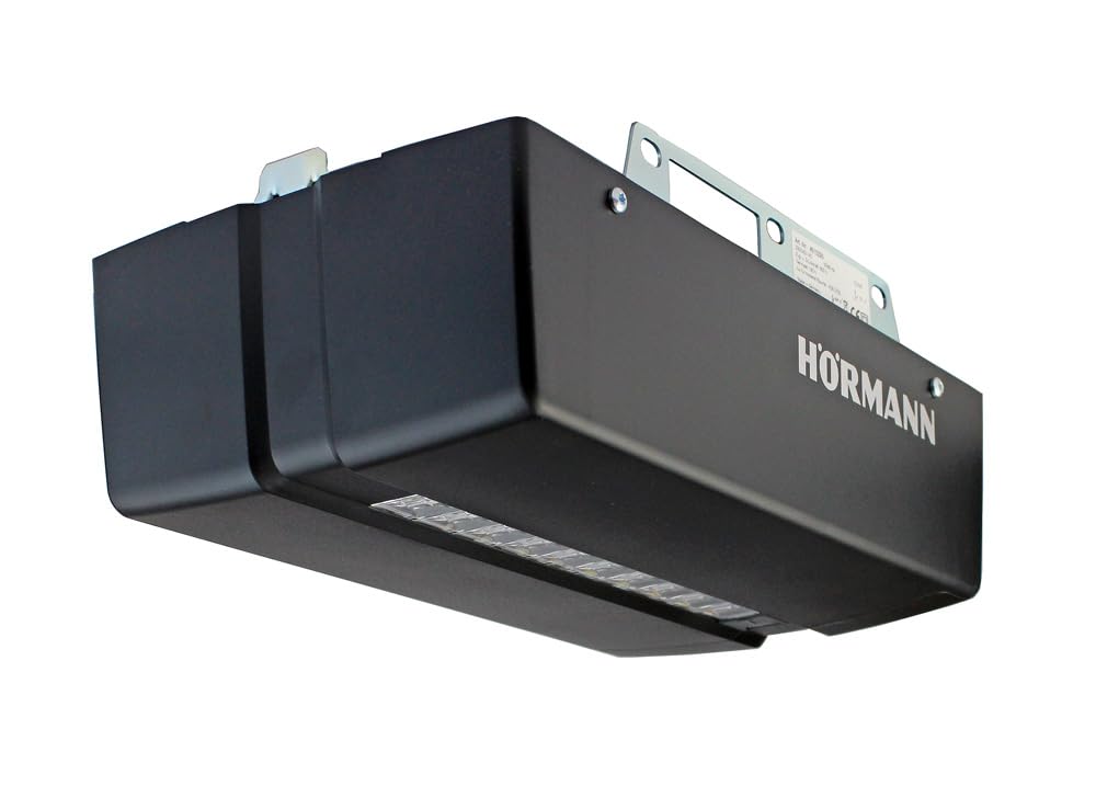 Hörmann Accionamiento para puerta de garaje Pro Matic Serie 4 (abridor HSE 4, cable de conexión, ancho 5000 mm/superficie máx. 11,25 m²) 4510293, negro