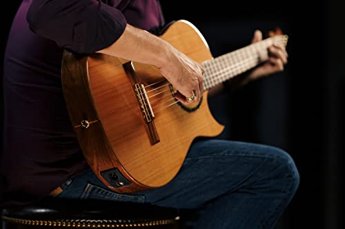 ORTEGA Ben Woods Signature Guitar Clavijero invertido Nylon 6 Cuerdas y funda Ben Woods Fishman-ORTEGA Clasica Blend System con salida XLRFLAMETAL-TWO