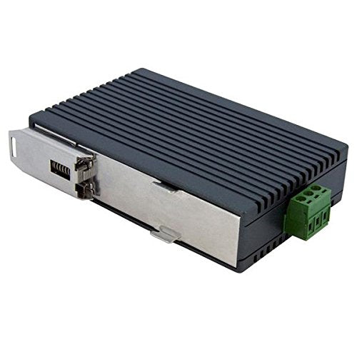 StarTech.com IES5102 - Switch industrial de 5 puertos RJ45 (Ethernet 10/100, no gestionado, montaje en carril DIN certificado IP30), negro