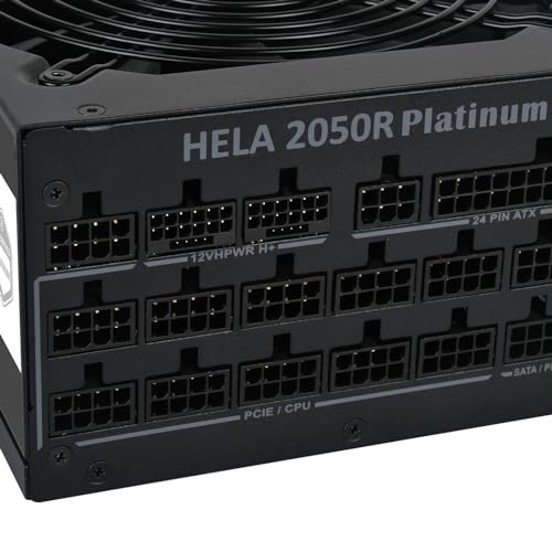 SilverStone Technology HELA 2050R Platinum-FA ATX Totalmente Modular Cybenetics Platinum 2050W ATX 3,0 y PCIe 5,0, SST-HA2050R-PM