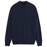 Scotch & Soda Dropped Shoulder Pullover Mock Neck, Suéter Hombre, Night, XXL