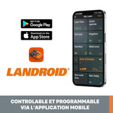 WORX Robot cortacésped Landroid L1000 20V Máx. | para Superficies de hasta 1000m2 | WR147E.1 | Navegación Inteligente | Cut to Edge 2,6 cm del Brode | Pendientes de hasta el 35%