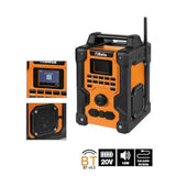 Beta 1989RCB – Radio de obra de 20 V, radio digital DAB/FM, Bluetooth 5.3, IP54, altavoces estéreo de 16 W, alimentación por batería o cable