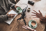 Shure MV88+ Micrófono de Condensador Kit de vídeo estéreo Digital para Apple y Android, con Cable, con trípode Manfrotto PIXI, Abrazadera para teléfono, Soporte y Cables iOS y USB-C