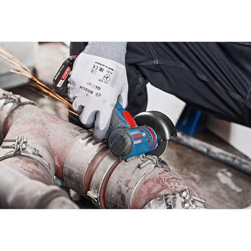 Bosch Professional 12V System GWS 12V-76 - Amoladora angular a batería (Ø 76 mm, 19500 rpm, 3 discos, 2 baterías x 3,0 Ah, en L-BOXX)