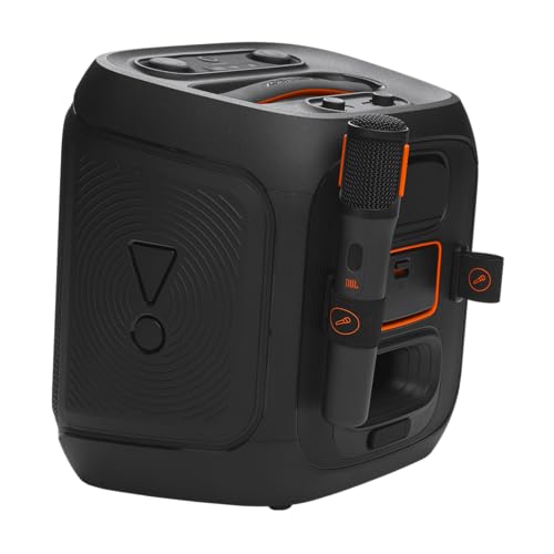 JBL Partybox Encore 2, altavoz inalámbrico bluetooth para fiestas, con micrófono, 15h de autonomía, resistente a salpicaduras, sonido JBL Pro y AI Sound Boost, compatible con Auracast, negro