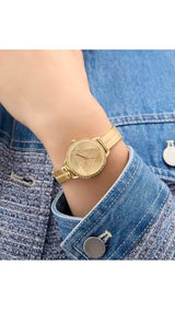 GUESS Reloj Analógico para Mujer'S de Cuarzo con Correa en Acero Inoxidable GW0914L2
