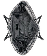 DKNY Jenny Tote, 100% poliéster con Ribete de Poliuretano Mujeres, Logotipo Negro y Negro