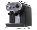 Gaggia Cafetera manual Carezza Deluxe RI8525/01 para café molido y cápsulas, 230 V, 50 Hz, 1900 W, gris/negra
