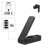Hama | Auriculares Bluetooth (6h de música, True Wireless, Micrófono Integrado, Sensor táctil, Compatible con Siri y Google Assistant), Color Negro