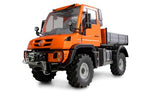 Amewi Mercedes-Benz Unimog 4WD 1:10 ARTR Orange RC - Soporte teledirigido con Licencia para vehículo