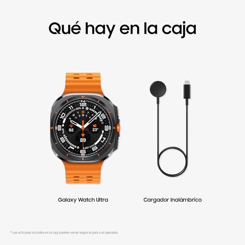 Samsung Galaxy Watch Ultra 2025 47mm - Smartwatch LTE con IA, Titanio, Botón Personalizable, Control de Salud, Garantía del Fabricante 3 Años + 1 año Extra, Gris Titanio (Versión española)
