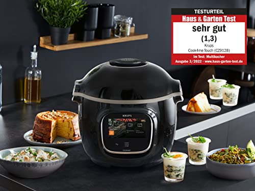 Krups CZ912815 Cook4Me Touch Multicooker, Plástico, Negro