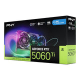 PNY GEFORCE RTX™ 5060 Ti 8GB ARGB Overclockeado Triple Ventilador DLSS 4