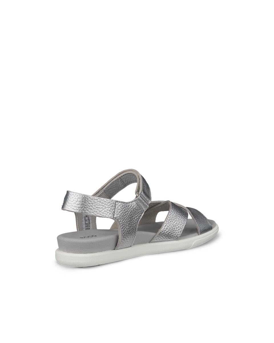 ECCO Damara Sandal, Sandalia Mujer, Pure Silver Metallic, 42 EU