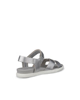 ECCO Damara Sandal, Sandalia Mujer, Pure Silver Metallic, 42 EU
