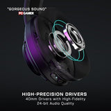 Turtle Beach Atlas Air Auriculares de Juego Abiertos Inalámbricos para PC, PS5, PS4 y Móviles equipados con Bluetooth