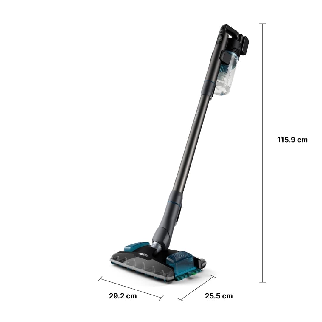 Philips Aspiradora Sin Cable Serie 8000 Pet, Aspiración Superior, 80 Min de Autonomía, Reconocimiento de Suelos, Smart Display, Cepillo Con Luz LED, Cepillo Pet & Aqua, Filtro Antialérgico (XC8055/01)