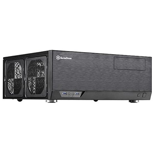 SilverStone SST-GD09B - Grandia HTPC ATX Carcasa de ordenador, Rendimiento silencioso con alto flujo de aire, negro