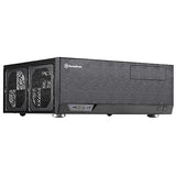 SilverStone SST-GD09B - Grandia HTPC ATX Carcasa de ordenador, Rendimiento silencioso con alto flujo de aire, negro