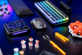Glorious Gaming Model O 2 Wireless Ratón gaming inalámbrico - Híbrido 2,4 GHz y Bluetooth, 68g superligero, gran batería, sensor PPP 26K, RGB, ambidiestro, 6 botones, deslizadores de PTFE - Negro
