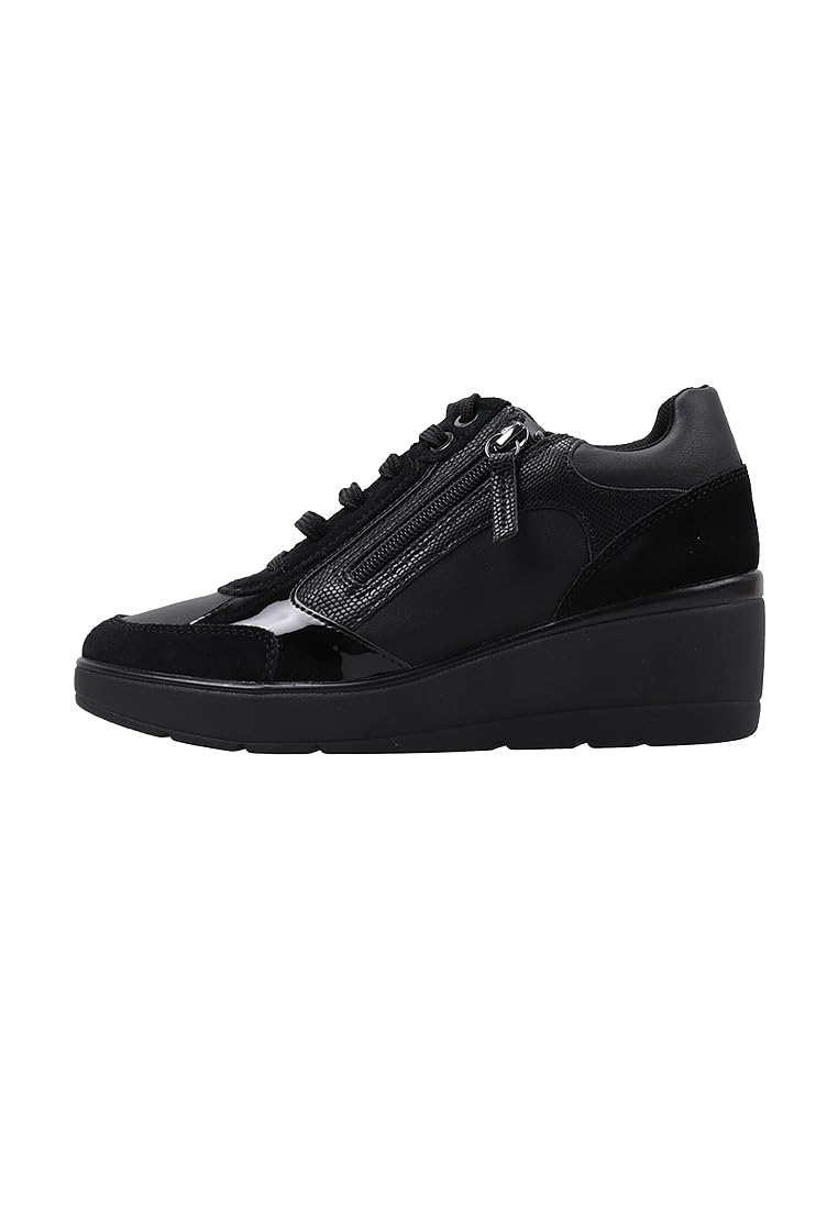 Geox D Ilde C, Zapatillas, Negro, 41 EU