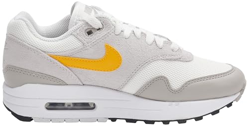 NIKE Air MAX 1 ESS, Sneaker Hombre, Summit White University Gold Vast Grey, 43 EU
