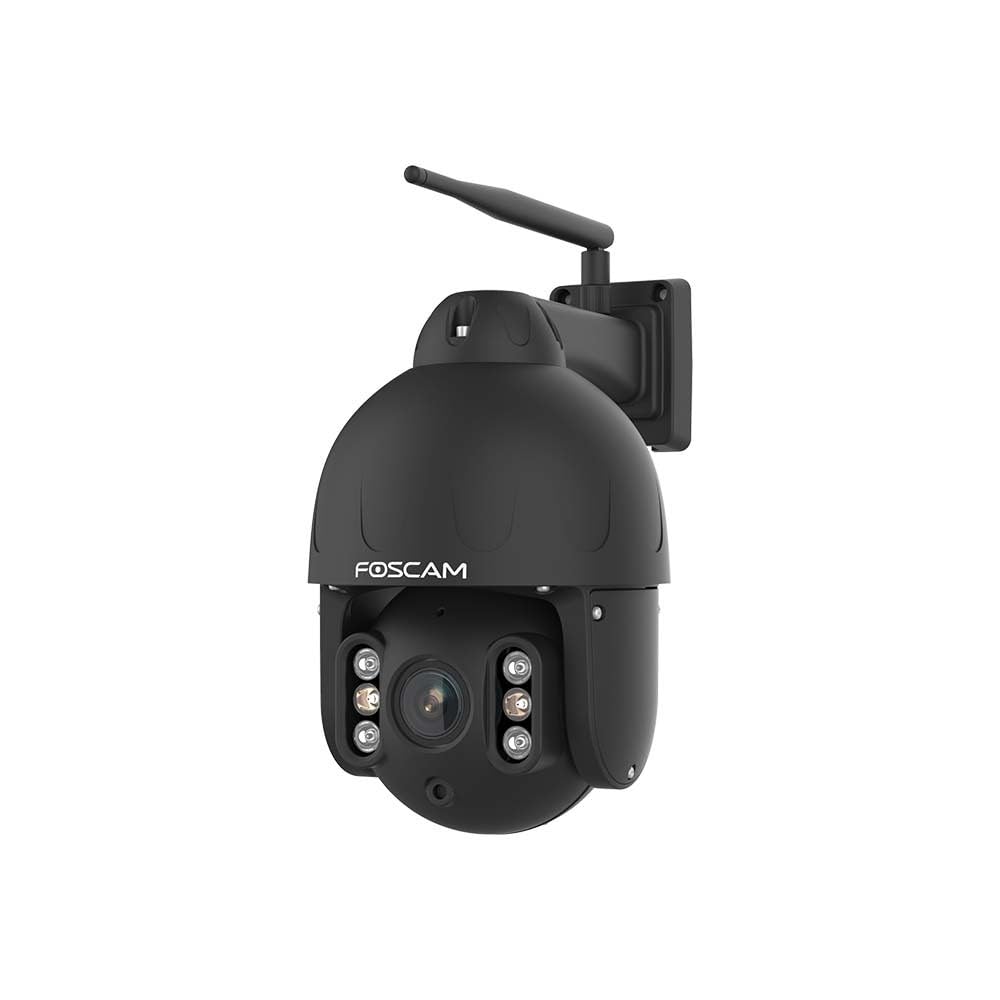 Foscam Cámara IP Domo PTZ Wi-Fi para Exteriores de 8MP con focos y Seguimiento Inteligente SD8P Negra