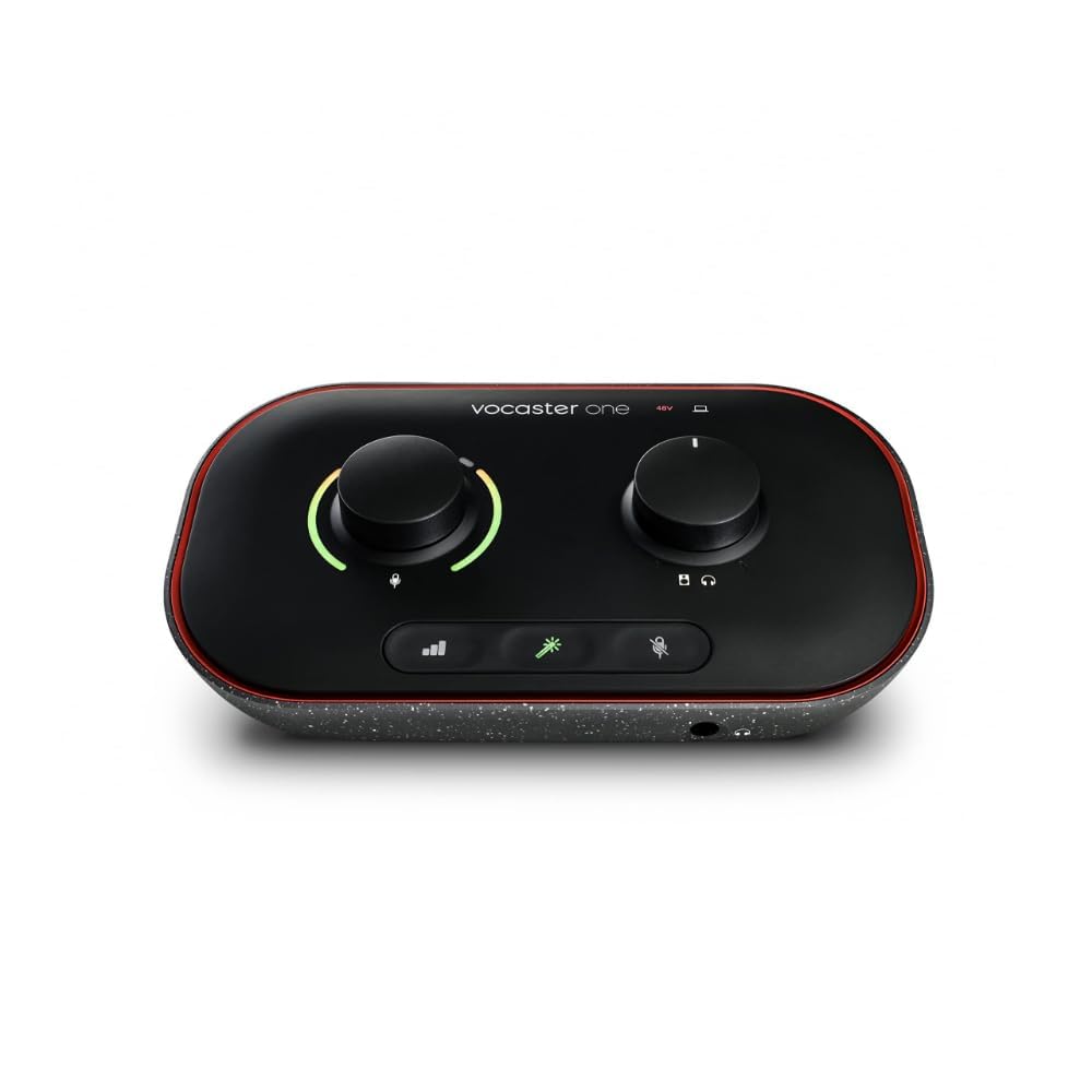 Focusrite Audio Interface, Black, Vocaster One