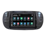 Radio de Coche para Fiat 500 Negro Brillante GPS Bluetooth WiFi USB Dab+ Touchscreen 6.2" 8core Carplay AndroidAuto