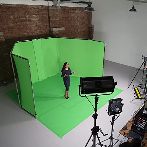Manfrotto Banda de Suelo de Vinilo 1,37 m x 4 m Chroma Key Verde - Pantalla Verde - Bandas Modulares - Mate - Rollo Compacto - Resistente - Fácil de Limpiar - Inarrugable - Reutilizable - LL LB7965