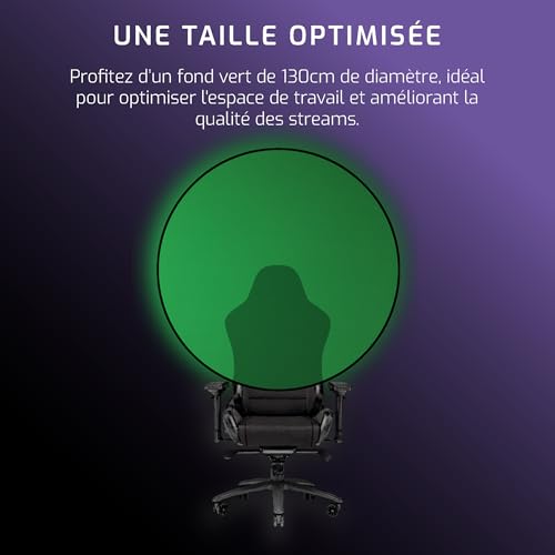 ONLAN - EV-30 Pantalla Verde Plegable Portátil Pantalla Verde Plegable Diámetro 130 cm Video Gaming Streaming Fotografía