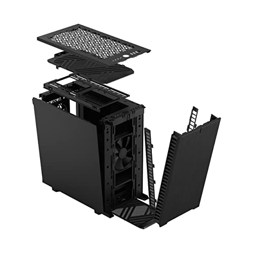 Fractal Design Define 7 Mini Black Brushed Aluminum/Steel Micro ATX Silent Mini Tower Computer Case