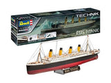 Revell, Blue Titanic 00455 Technik 1:16-Kit de Modelo de plástico VW T1 Samba Bus, Azul, Color sin Pintar, Mittel (RV00458)