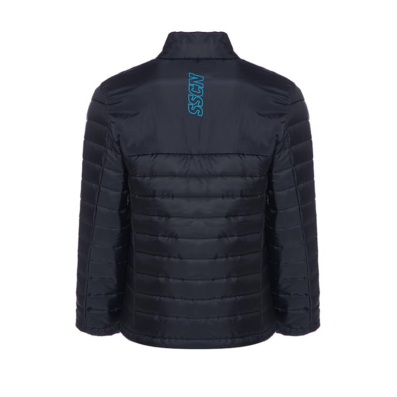 SSC NAPOLI 23/24 Giacca Piumino Chaqueta, Azul Navy, M Unisex Adulto